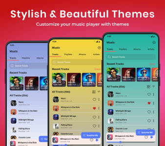 اسکرین شات 3 برنامه Music Player: Player Mp3 Music