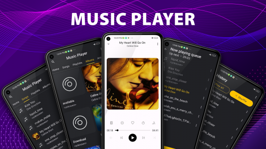 اسکرین شات برنامه Music Player - MP3 Player 1