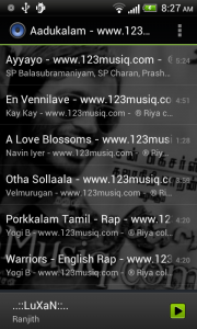 اسکرین شات برنامه Default Music Player 3