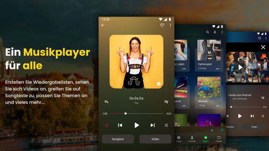 اسکرین شات 1 برنامه Music Player - Musik player