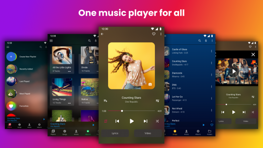 اسکرین شات برنامه Music Player - Audify Player 1