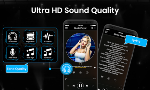 اسکرین شات برنامه Power Music Player : Mp3 Music Download 4
