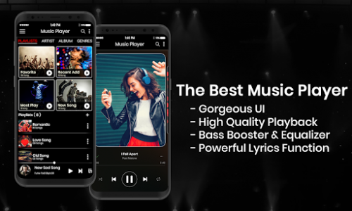 اسکرین شات برنامه Power Music Player : Mp3 Music Download 1