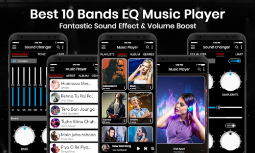 اسکرین شات برنامه Power Music Player : Mp3 Music Download 3
