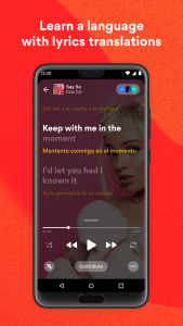 اسکرین شات برنامه Musixmatch: lyrics finder 3