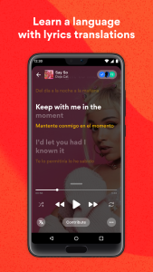 اسکرین شات 3 برنامه Musixmatch: lyrics finder