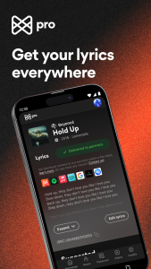 اسکرین شات 1 برنامه Musixmatch Pro