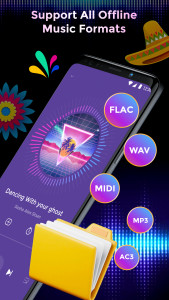 اسکرین شات 3 برنامه Offline Music Mp3 Player- Muso