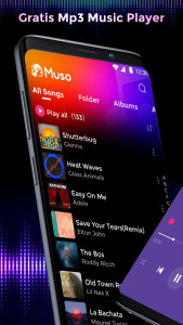 اسکرین شات برنامه Offline Music Mp3 Player- Muso 4