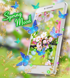 اسکرین شات برنامه Spring Mood Live Wallpaper 1