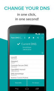 اسکرین شات برنامه Fast DNS Changer(no root) 1
