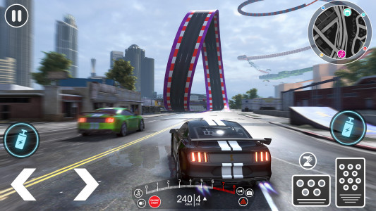 اسکرین شات برنامه Muscle Car Stunts: Car Games 4