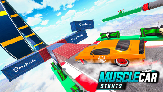 اسکرین شات برنامه Muscle Car Stunts: Car Games 7