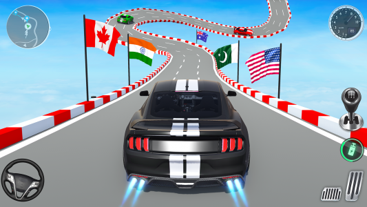 اسکرین شات برنامه Muscle Car Stunts: Car Games 1