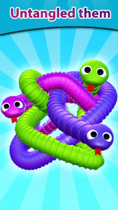 اسکرین شات بازی Tangled Snakes Puzzle Game 1