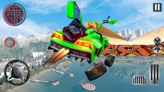 اسکرین شات بازی Crazy Car Stunt: Car Games 4