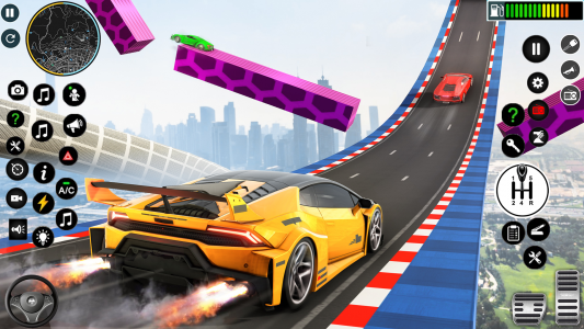 اسکرین شات 3 بازی Crazy Car Stunts: GT Car Games