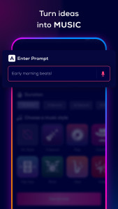اسکرین شات 2 برنامه MusyCraft: AI Music Generator