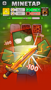 اسکرین شات 5 بازی Minetap – Craft and merge