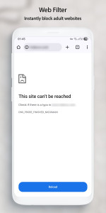اسکرین شات 2 برنامه Adult Block: Porn Blocker
