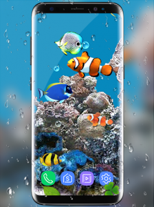 اسکرین شات برنامه Aquarium Fish Live Wallpaper 2019: Koi Fish Free 4