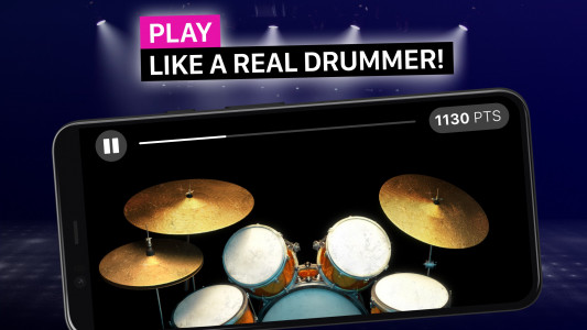 اسکرین شات برنامه Drums: Real drum set 3