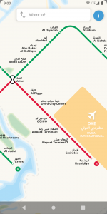 اسکرین شات برنامه Dubai Metro 5