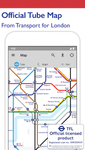 اسکرین شات برنامه Tube Map - TfL London Underground route planner 1