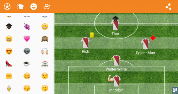 اسکرین شات برنامه LineApp - Soccer lineup 5