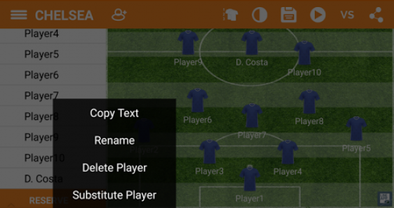 اسکرین شات برنامه LineApp - Soccer lineup 7