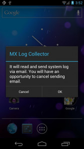 اسکرین شات برنامه MX Log Collector 1
