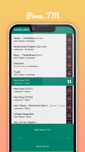 اسکرین شات برنامه موزیک پلیر پیرو 1