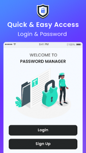 اسکرین شات برنامه Password manager 4