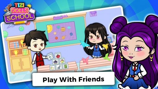 اسکرین شات بازی Tizi Doll Town: My School Game 7