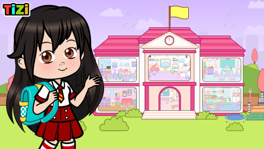 اسکرین شات 4 بازی Tizi Doll Town-My School Games