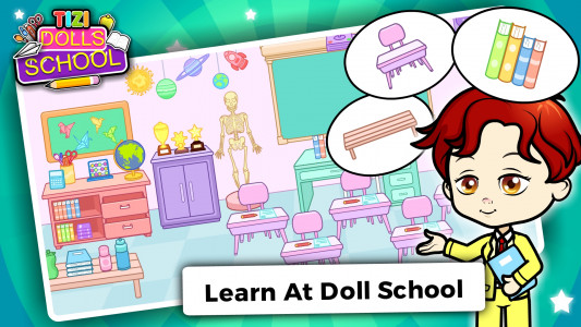 اسکرین شات بازی Tizi Doll Town: My School Game 4