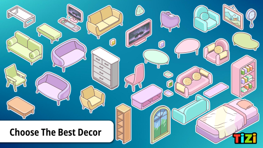 اسکرین شات 3 بازی Tizi Home Interior Design Game
