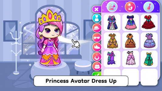 اسکرین شات 1 بازی Tizi Princess Castle Girl Game