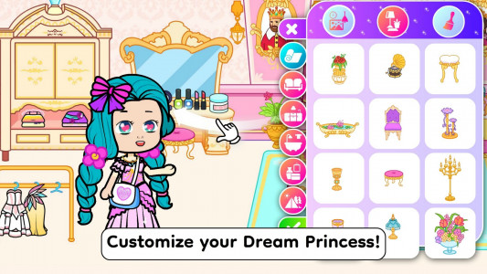 اسکرین شات 4 بازی Tizi Princess Castle Girl Game