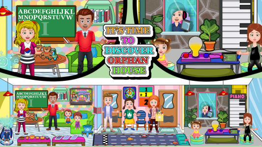 اسکرین شات 2 بازی My Family Town : Orphan Home