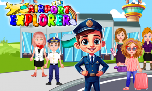 اسکرین شات بازی Family Town : Airport Explorer 1