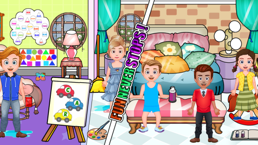 اسکرین شات 6 بازی My Family Town Let's Play Fun