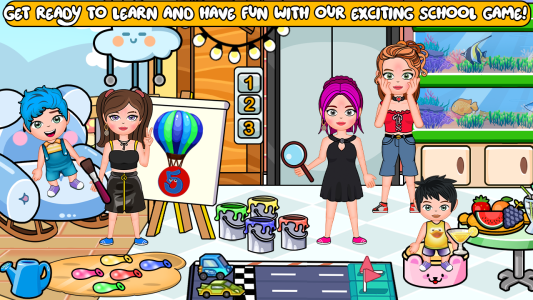 اسکرین شات 3 بازی My Family Town : School Life