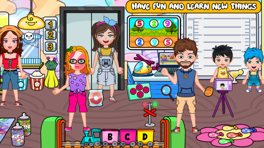 اسکرین شات 5 بازی My Family Town : School Life