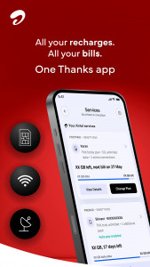 اسکرین شات 1 برنامه Airtel Thanks: Recharge & Bank