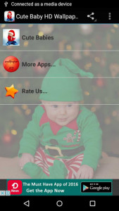 اسکرین شات برنامه Cute Baby HD Wallpaper 1