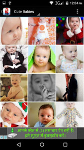 اسکرین شات برنامه Cute Baby HD Wallpaper 4