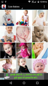 اسکرین شات برنامه Cute Baby HD Wallpaper 6