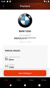 اسکرین شات برنامه BMW History Check: VIN Decoder 2