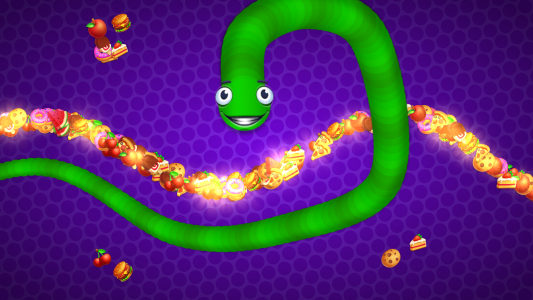 اسکرین شات 5 بازی Snake vs Worms: Fun .io Zone